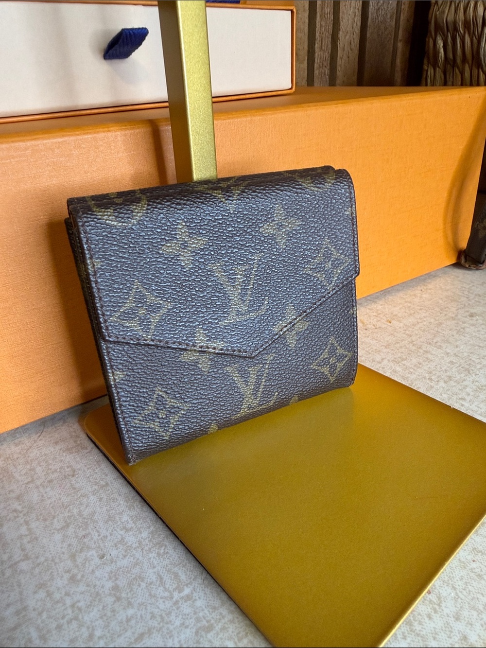 Louis Vuitton Monogram Compact Wallet - Dark Brown & Gold Monogram